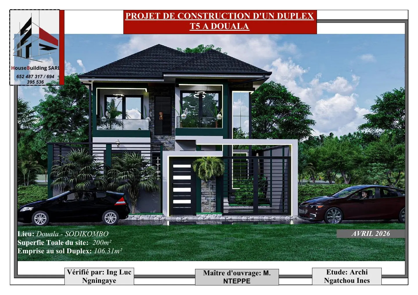 Projet de construction R+3 à PK17